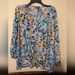 NWT pastel floral shirt